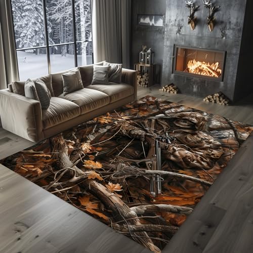 Camo Deer Hunting Rug 3x5 ft A47571