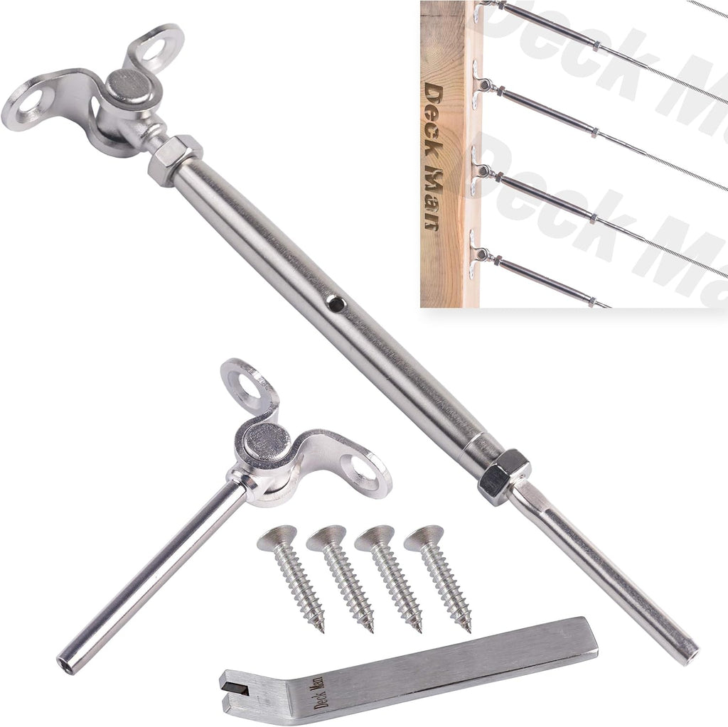 T316 Stainless Steel Adjustable Angle Cable Railing Kit 10 Pack E153236
