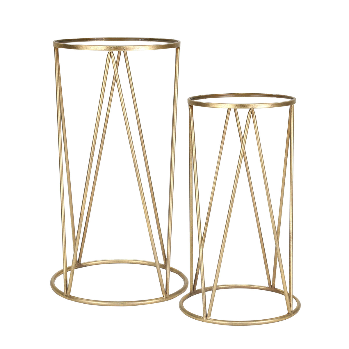 Metal Accent Table Set of 2 B88033