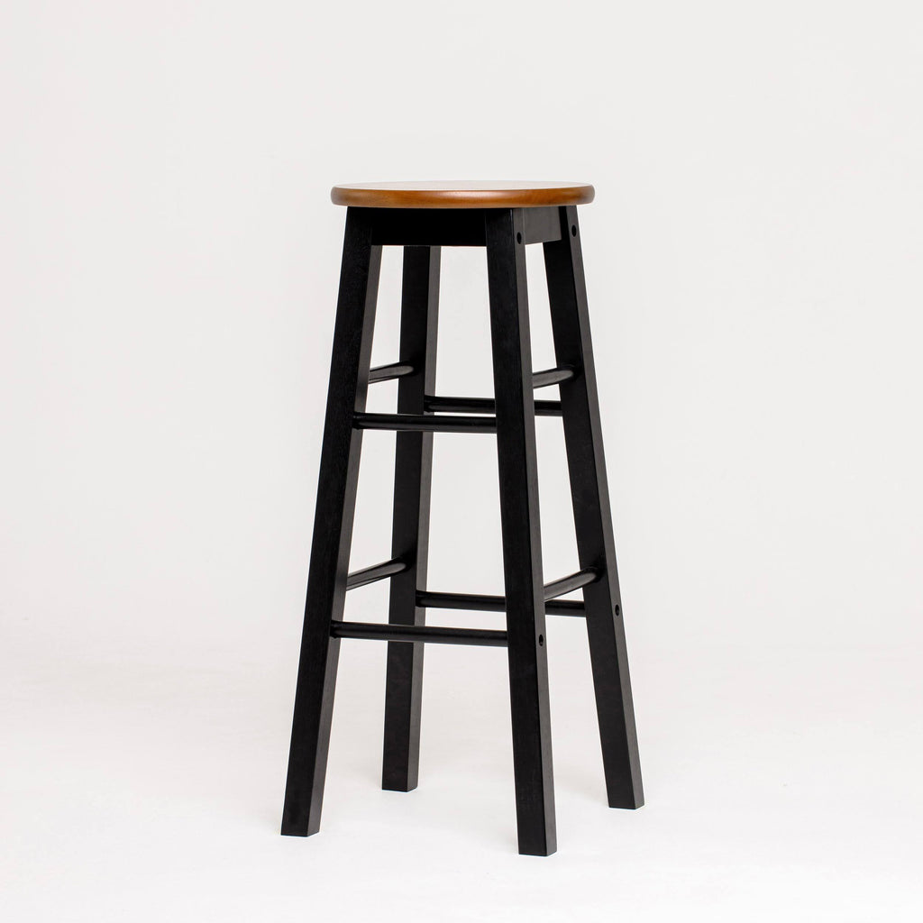 Bar Stool with Round Acacia Seat A96562