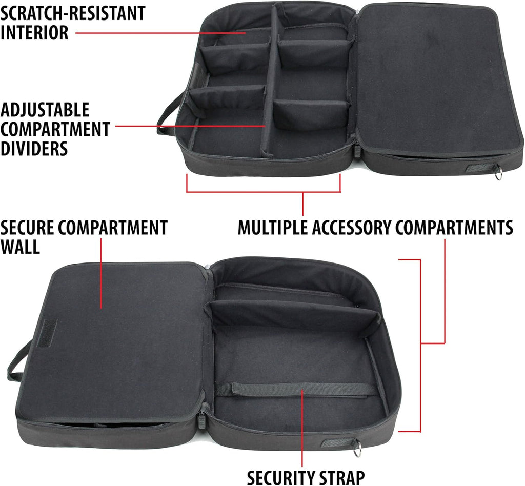 Audio Mixer Travel Case with Scratch-Resistant Interior J312