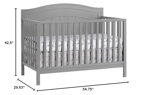 4-in-1 Convertible Crib, Snow White W2412
