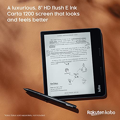 8” HD Glare Free Touchscreen Waterproof 32GB eReader V527175