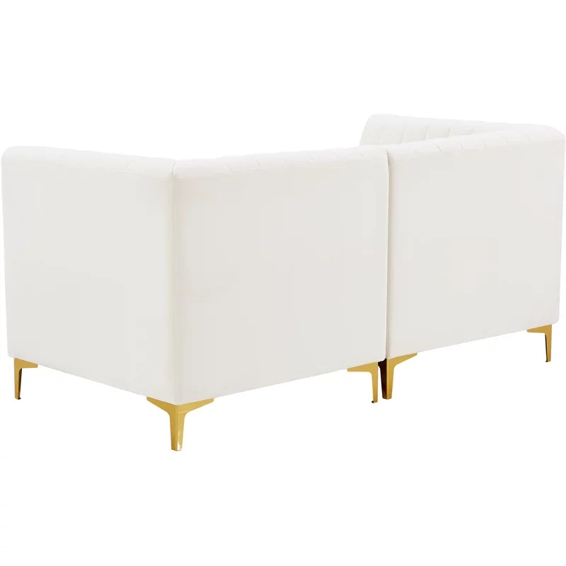 Cream Velvet Modular Sofa C103