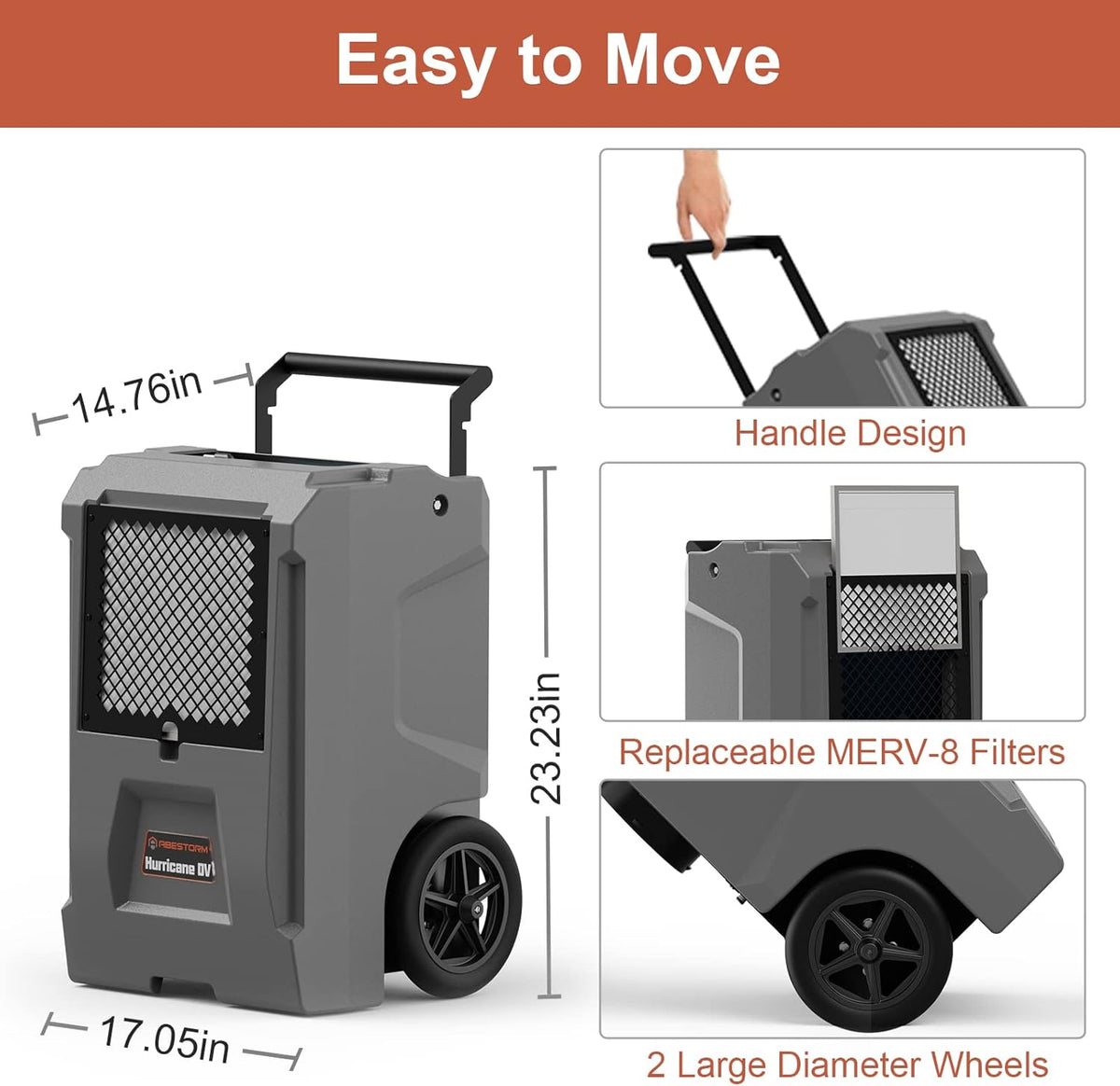 110 Pints Commercial Dehumidifier with Pump and Drain Hose G273246