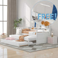 Twin Platform Bed with Storage Shelf and USB Charging X709