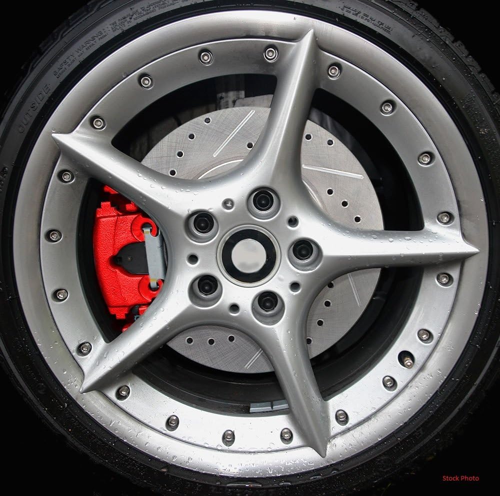 Red Coated Caliper Pair with Hardware Brake Kit C95596