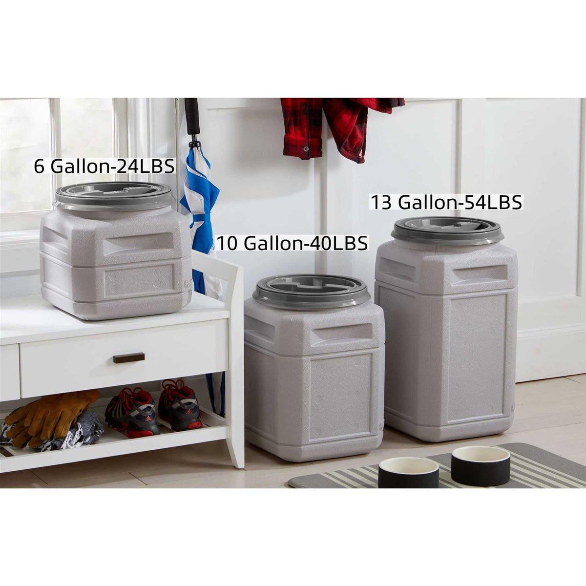 Pet Food Storage Container with Scoop X945527