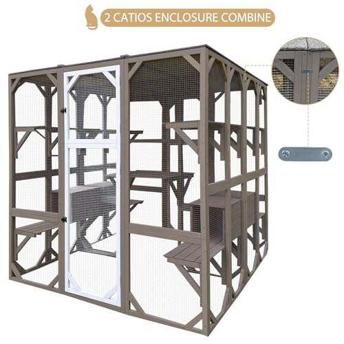 71" Wooden Cat Enclosure Z10737