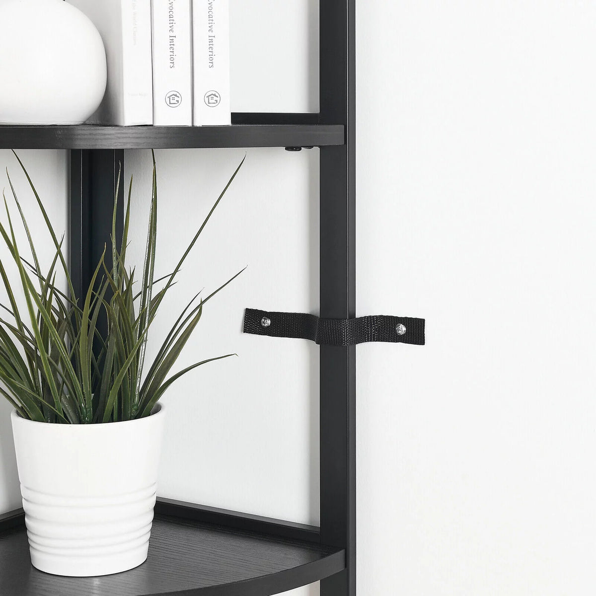 5 Tiers Corner Shelf Black M4782