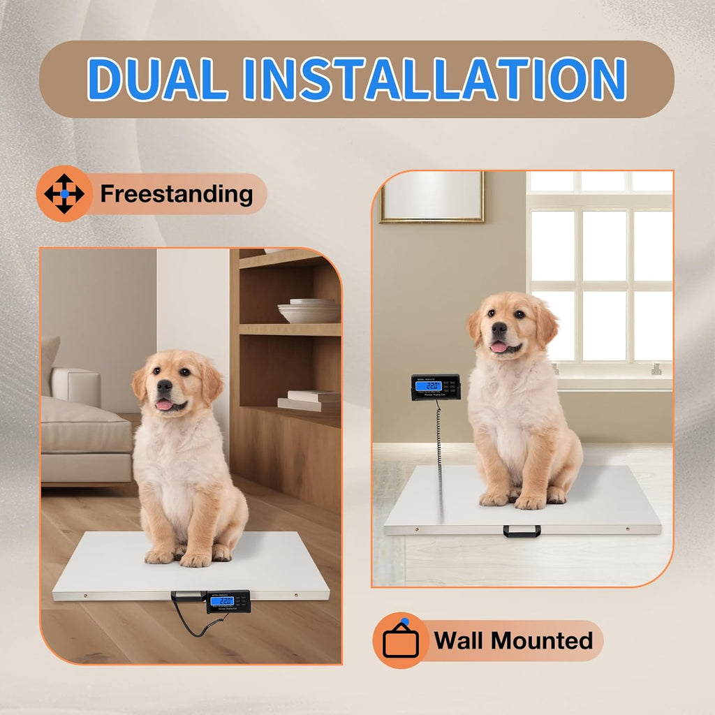 Digital Pet Scale Max 660lbs Heavy Duty with Power Adapter C179