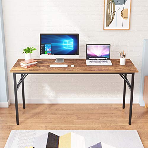 Teak Black Small Folding Desk N7797
