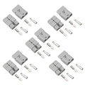 10 Pcs 6-8 Gauge 50 Amp Battery Quick Connect Disconnect Jumper Cable Plug Connector Kit Grey R251130