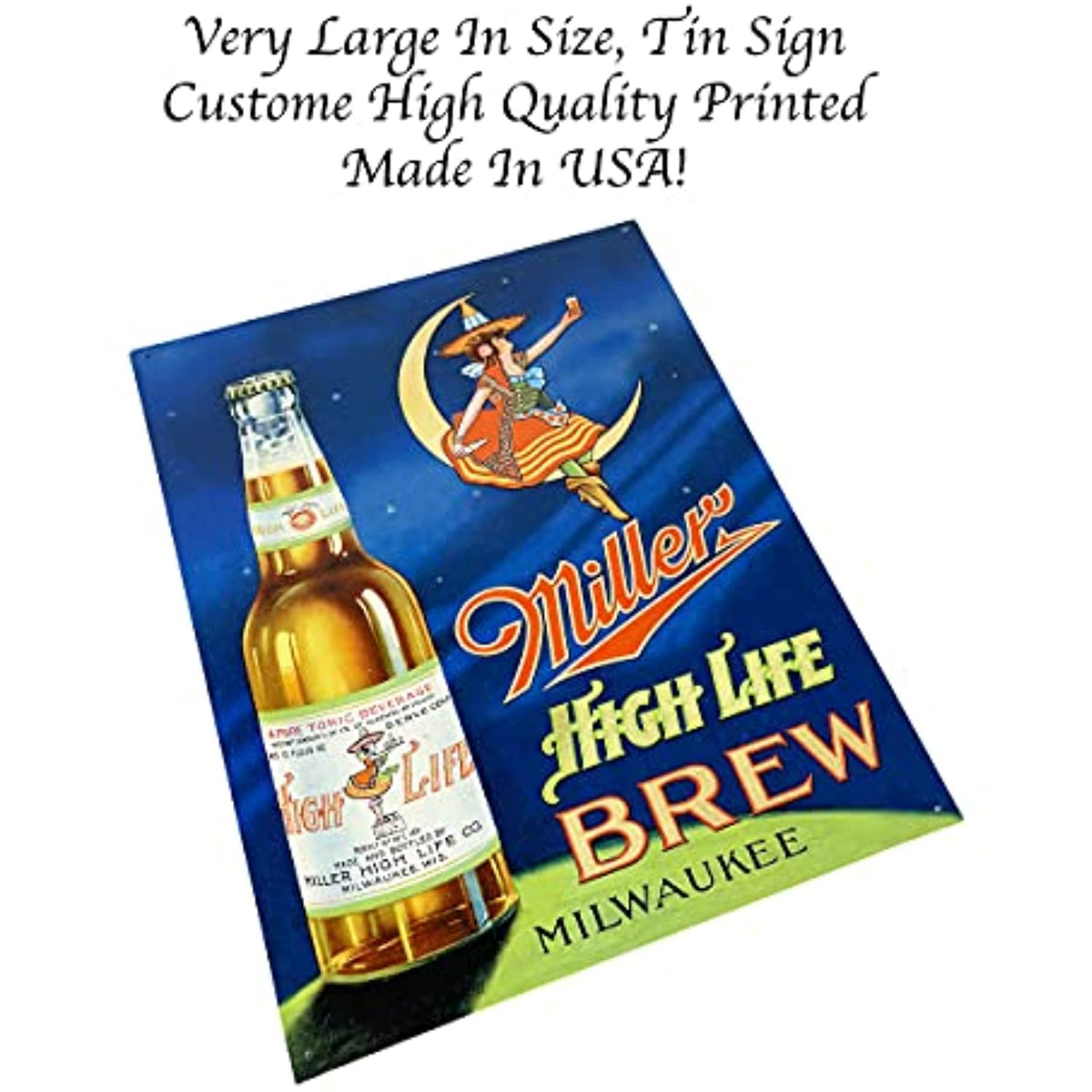 Metal Tin Bar Decor Sign 12 x 16 inch Wall Art Y901