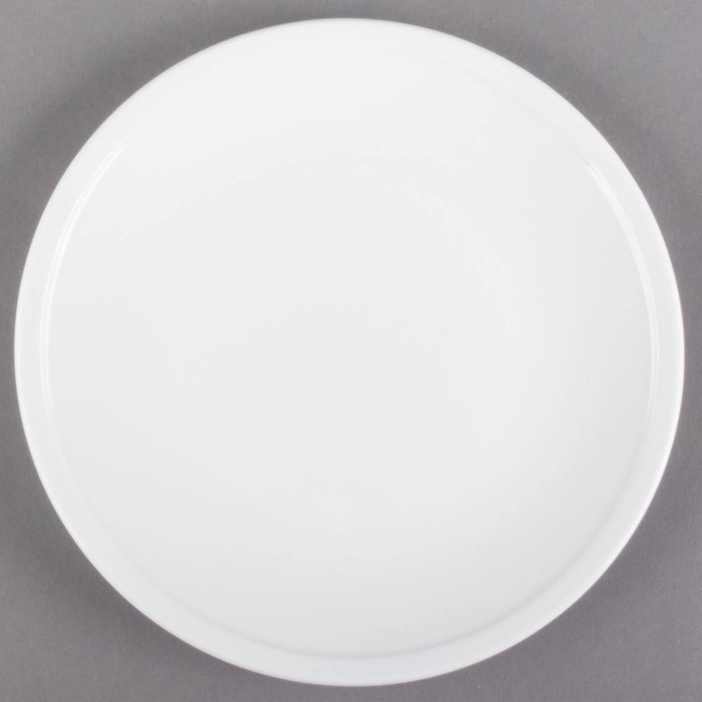 Alpine White Porcelain Coupe Plate - 36/Case D81229