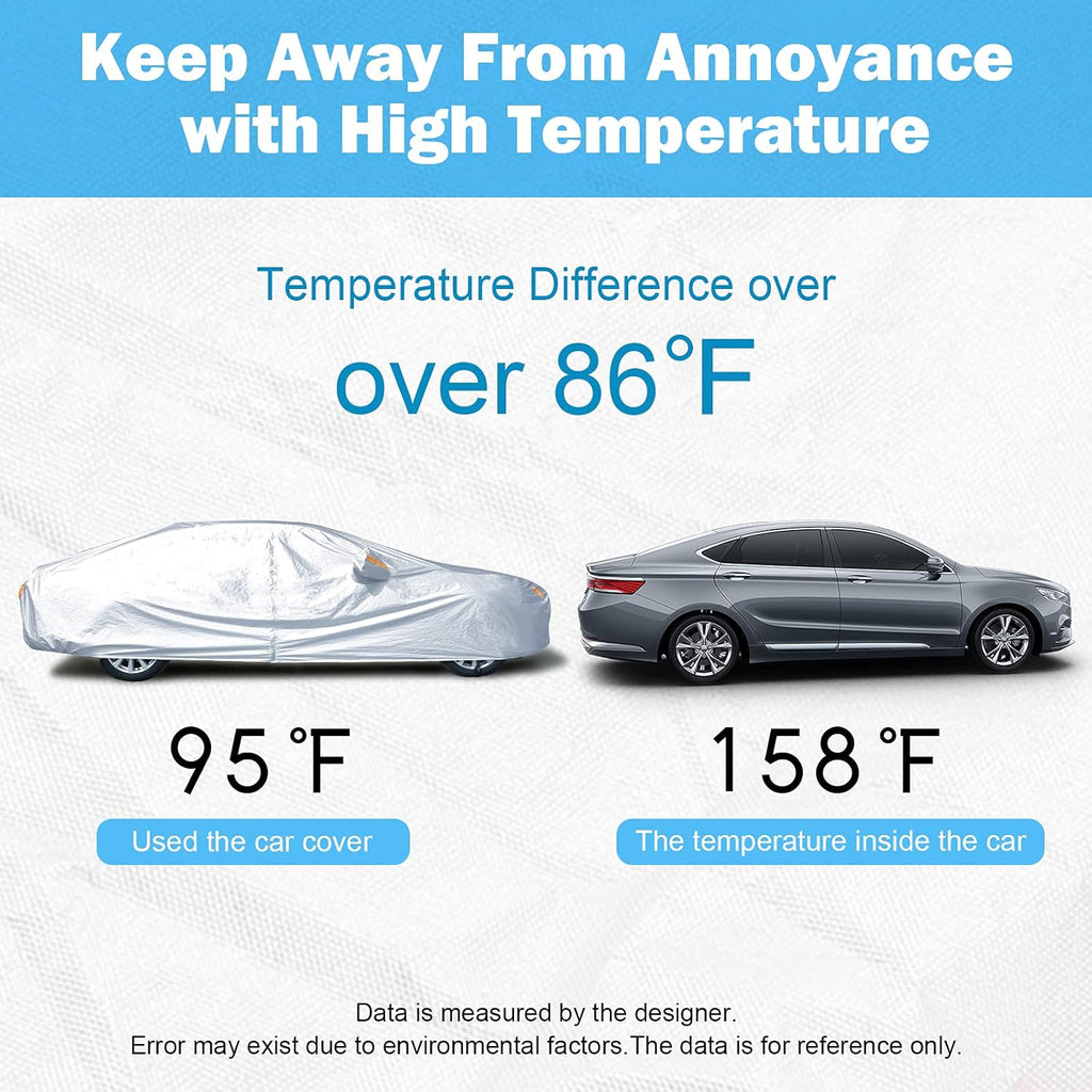 6-Layers Waterproof Car Covers with Night Reflective B826