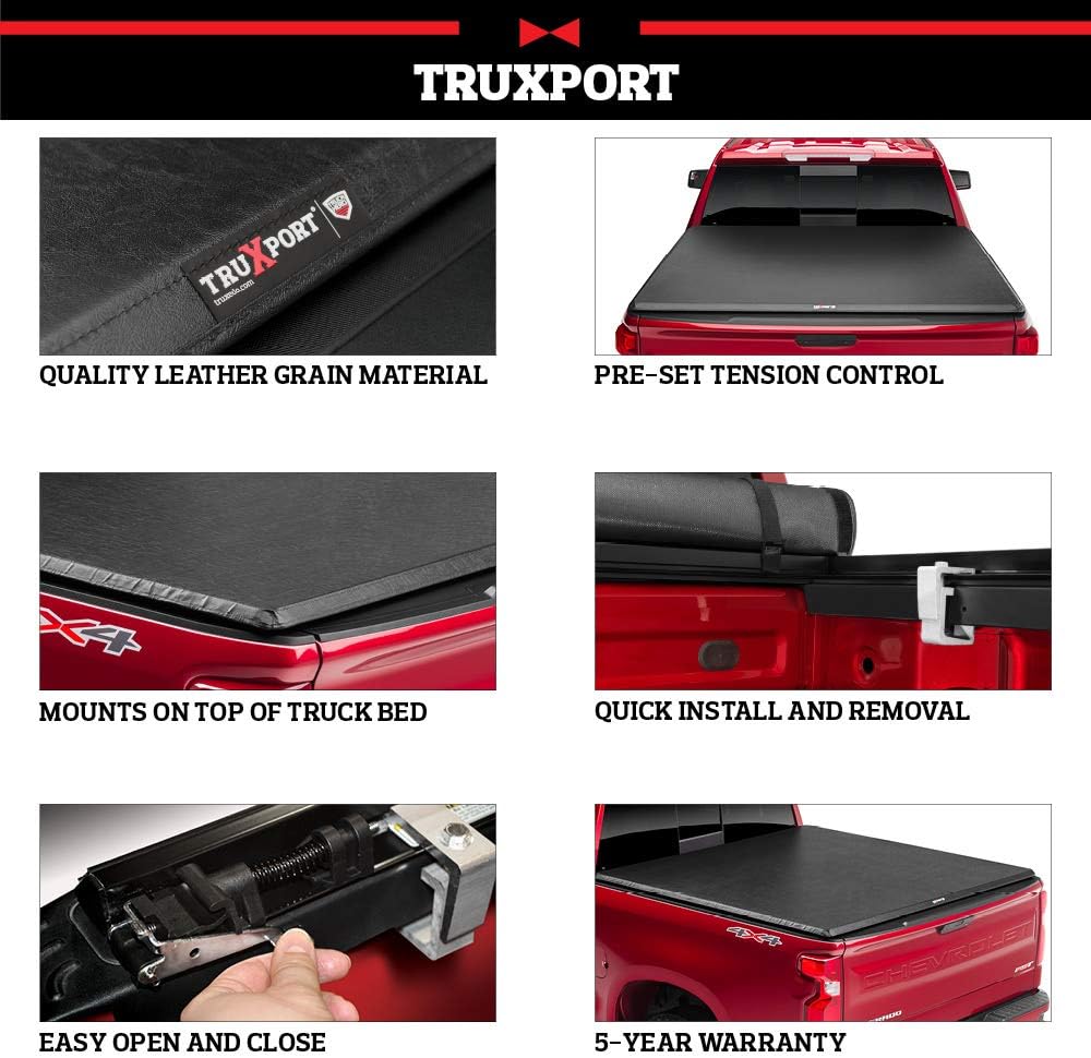 Soft Roll Up Truck Bed Tonneau Cover L5232
