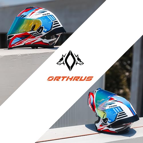DOT Approved Flip-Up Dual Visor Full Face Motorcycle Helmet P513