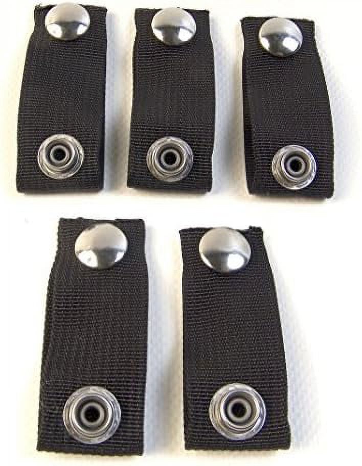 Black 5 Piece Boat Cover Extender Snaps, Adds 2 Inch N35838