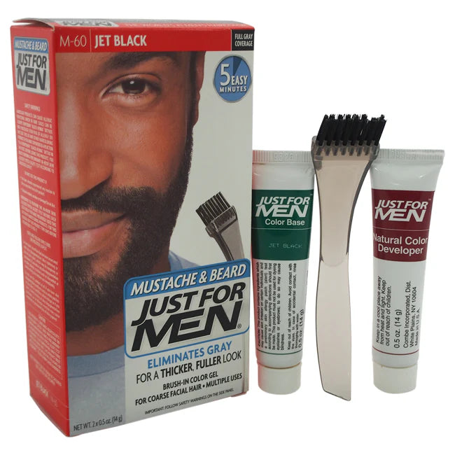 Jet Black Mustache and Beard Color Gel B8377