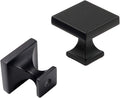 Matte Black Square Cabinet Knobs Pack of 30 T721