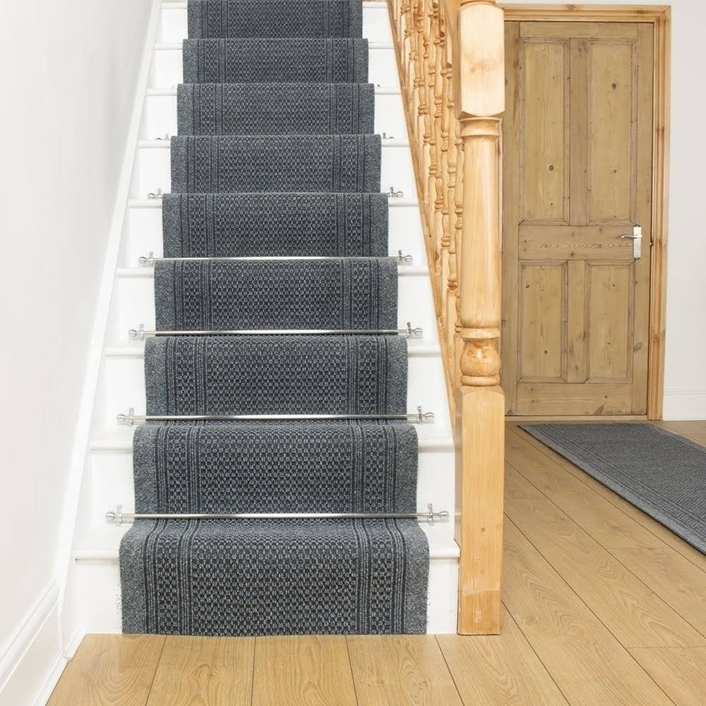 Aztec Gray Stair Carpet Runner O177