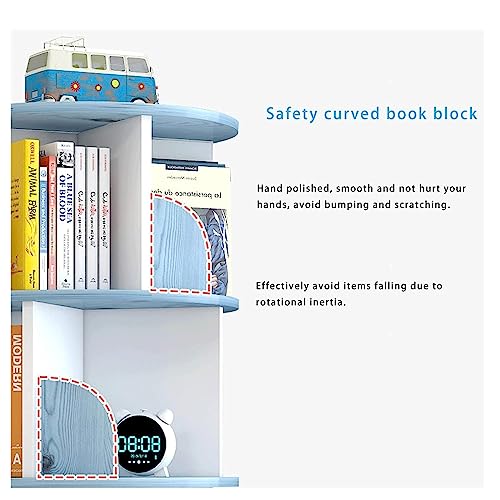 Brown 40 x 160cm Wooden Rotating Bookcase L922196