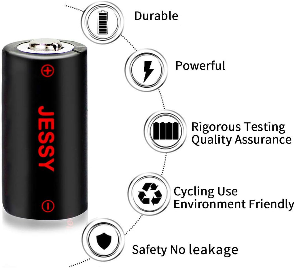 CR123A Rechargeable Lithium Batteries 16 Pack with Charger V1692