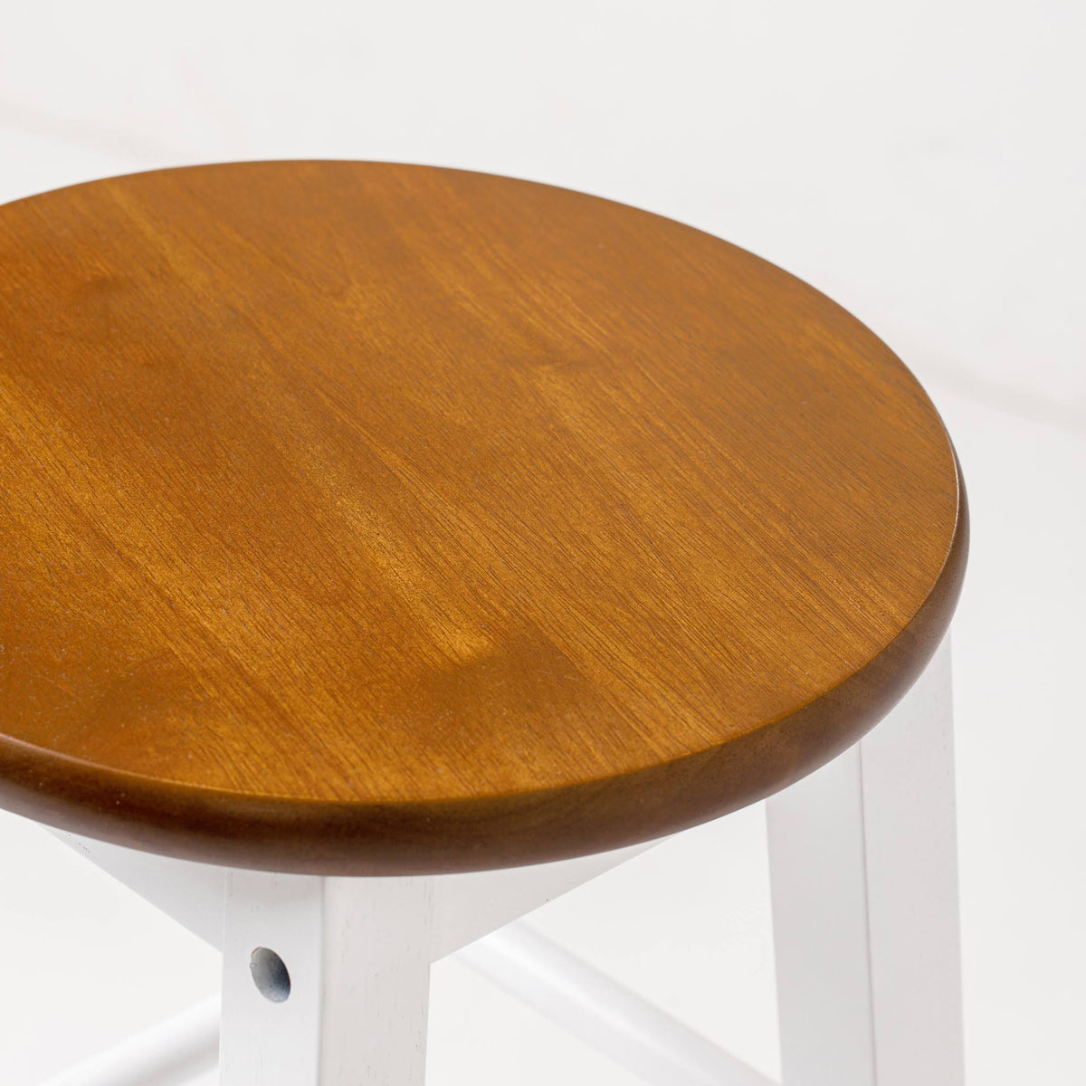 Bar Stool with Round Acacia Seat A96562