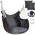 Hanging Cotton Hammock Chair with 2 Cushions T26515