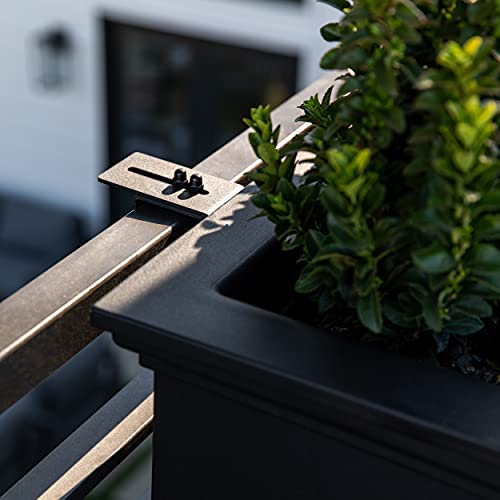 Plastic Rectangular Railing Planter C59679