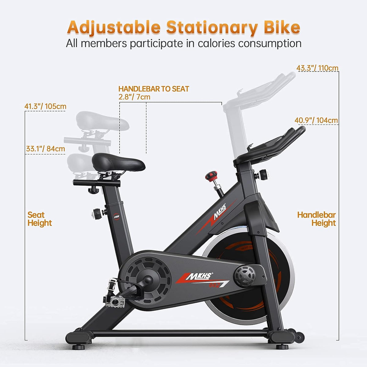 Indoor Cycling Bike with Monitor Screen Magnetic Resistance Z4425