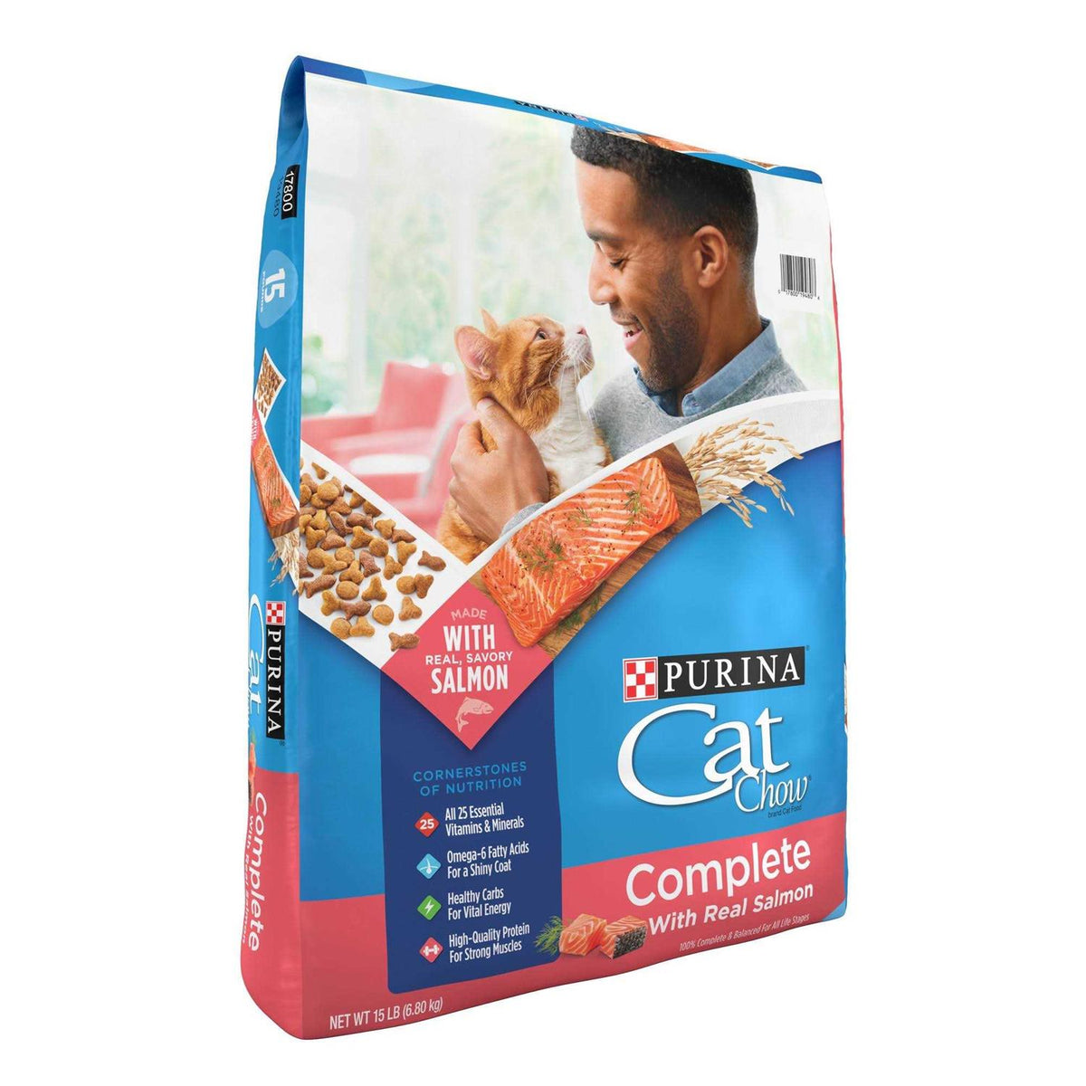 Cat Chow Complete with Salmon High Protein Dry Cat Food S8007
