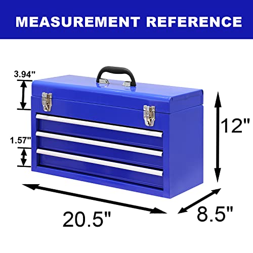 20" 3 Drawer Steel Tool Box B960