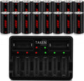 CR123A Rechargeable Lithium Batteries 16 Pack with Charger V1692