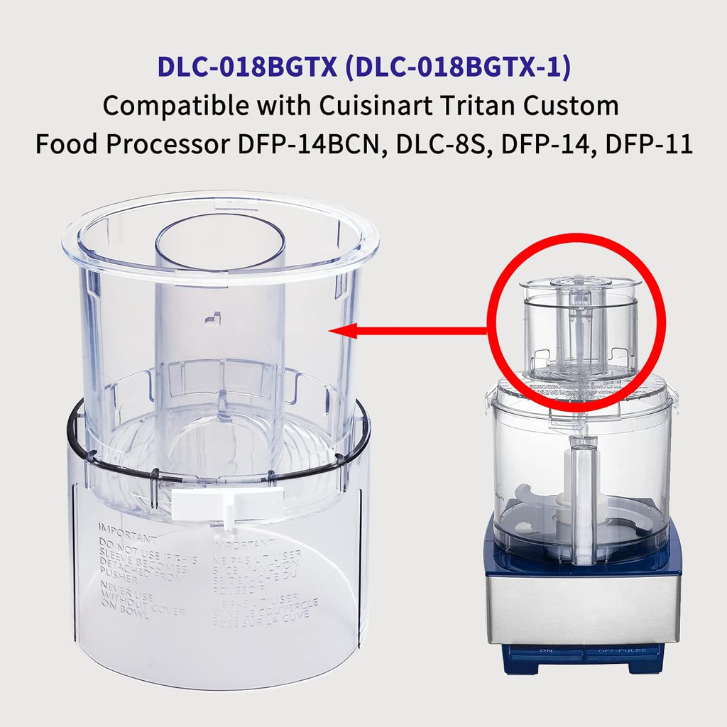Large Pusher and Sleeve Assembly for Food Processors Y909