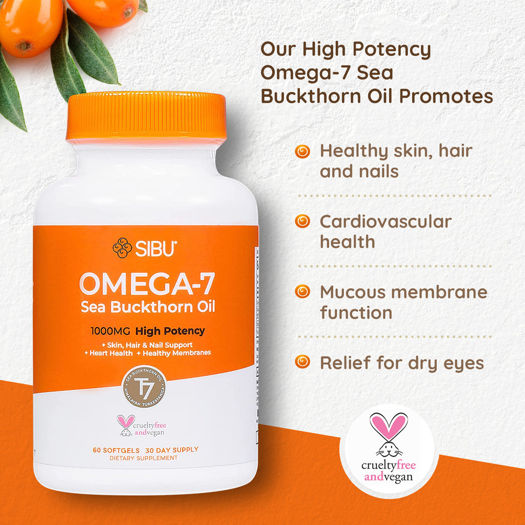120ct Omega-7 Sea Buckthorn Softgels C173