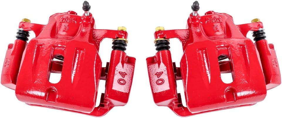 Red Coated Caliper Pair with Hardware Brake Kit C95596