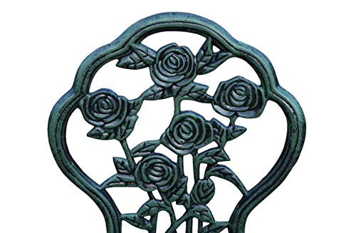 3-Piece Rose Bistro Set with Cast Aluminum Top Table R246