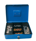 Blue 12-Inch Metal Cash Box J656229