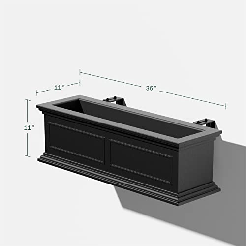 Plastic Rectangular Railing Planter C59679