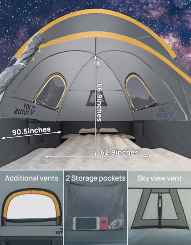 Green Waterproof Double Layer Pickup Truck Tent for 2 Person I859