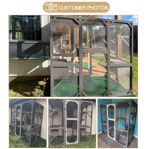 71" Wooden Cat Enclosure Z10737