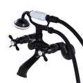 Oil Rubbed Bronze Wall Mount Clawfoot Tub Filler with Hand Shower C70415