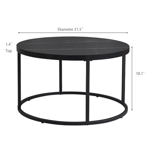 Natural Oak Round Coffee Table 31.5" A996