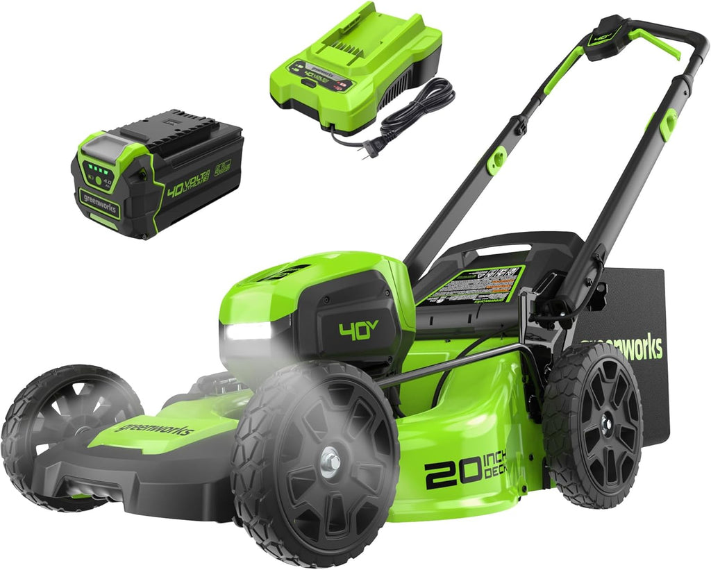 40V 20" Brushless Push Mower with 4.0Ah Battery Y431545