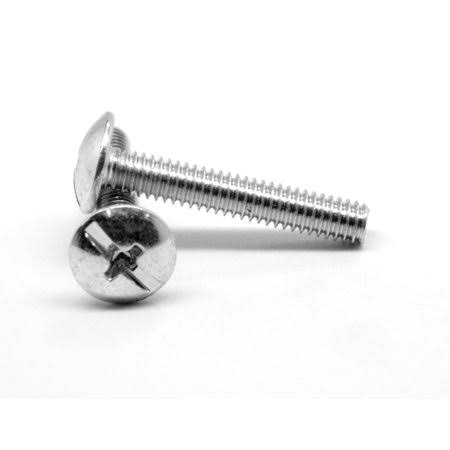 #10-24 x 4 inch Coarse Thread Machine Screw Truss Head Zinc Plated 1200 Pk V399974