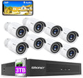 5MP PoE Security Camera System with Audio 3TB Hard Drive T453156