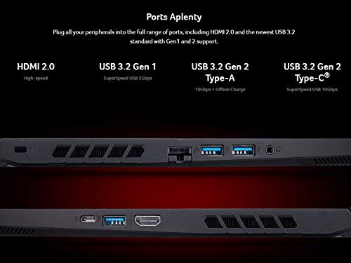 Gaming Laptop, 15.6" FHD 144Hz IPS Display, 8GB DDR4, 256GB NVMe SSD G5841
