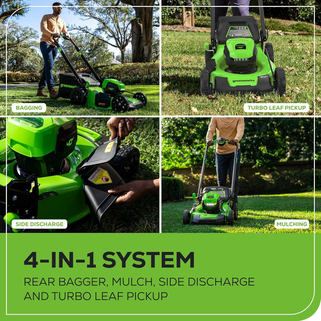 40V 20" Brushless Push Mower with 4.0Ah Battery Y431545